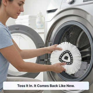 8 Pack Spin Mop Head Replacement